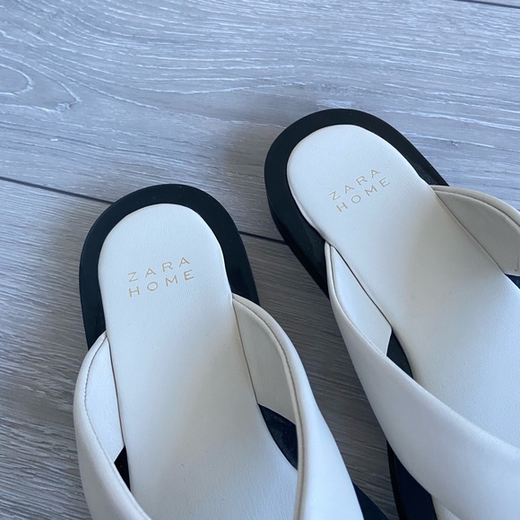 Zara Home contrast Leather Sandals 🍦US 8 - Picture 11 of 13